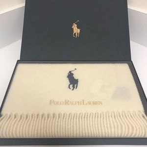 Polo Ralph Lauren White Scarf